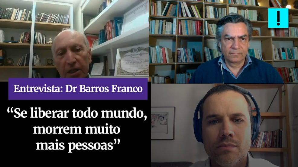 Vídeo: “Se liberar todo mundo, morrem muito mais pessoas”, diz Dr. Barros Franco