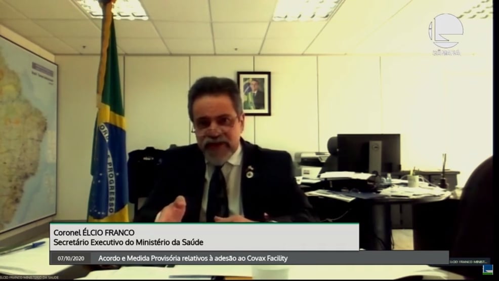 Previsão de 10% não inclui vacinas da AstraZeneca, diz Ministério da Saúde
