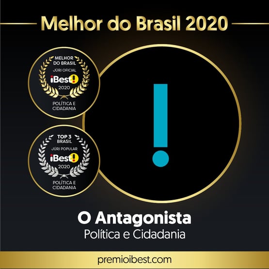 Prêmio iBest: O Antagonista é eleito o melhor site de Política e Cidadania