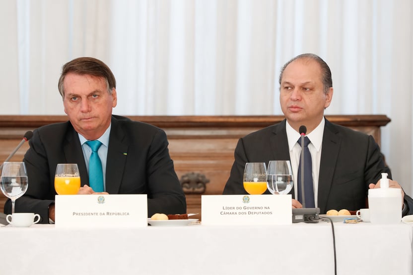 Em agosto, Bolsonaro se disse muito feliz com Ricardo Barros líder do governo