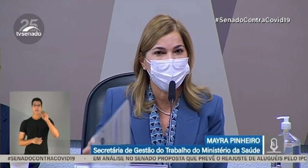 ‘Uso de cloroquina não foi iniciativa pessoal minha’, diz Mayra Pinheiro