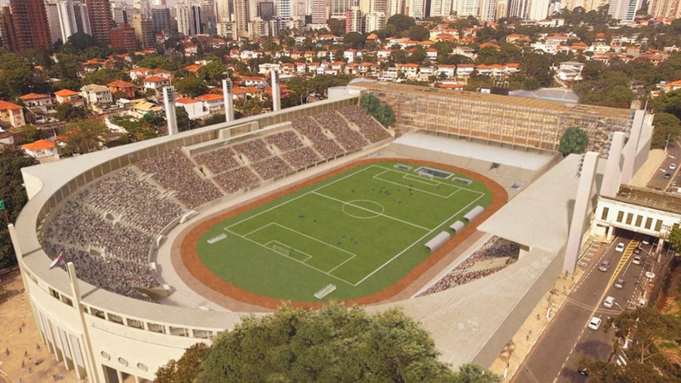Após aval da prefeitura, concessionária inicia reforma do Pacaembu