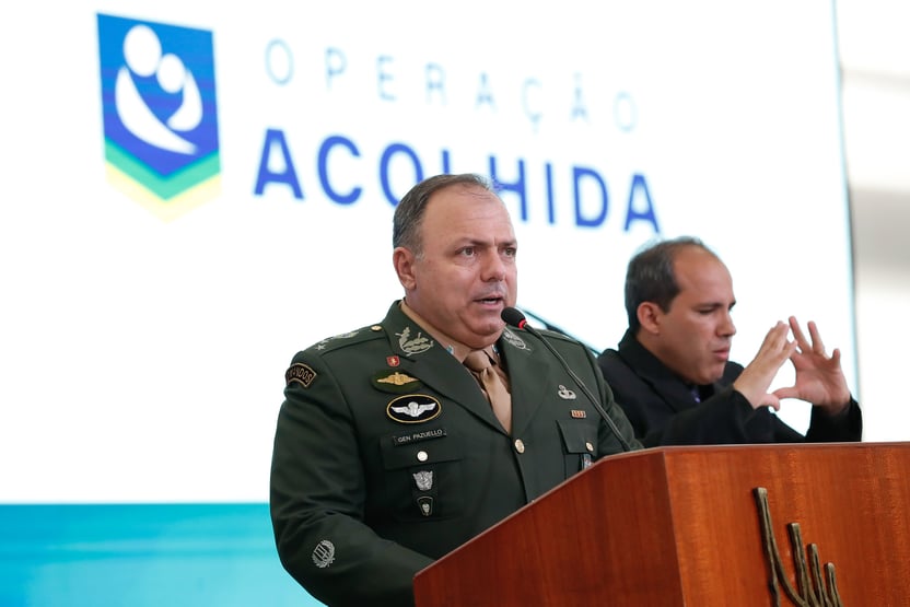 Eduardo Pazuello na reserva