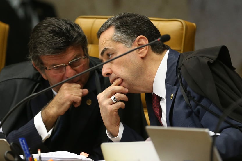 Fux reage a ataques de Bolsonaro a Luís Roberto Barroso