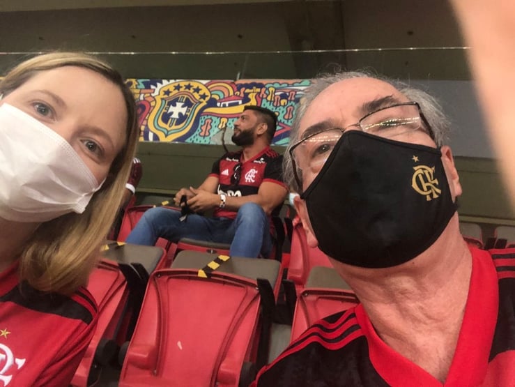 Eduardo Cunha vai a jogo do Flamengo em Brasília