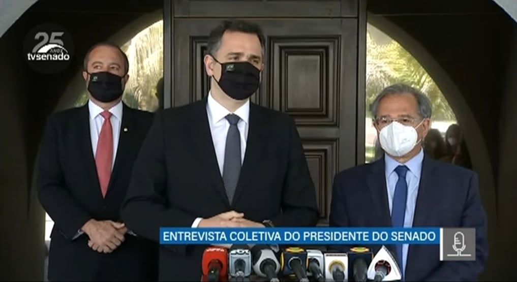 Após reunião com Guedes, Pacheco confirma acordo para fixar “teto para precatórios”