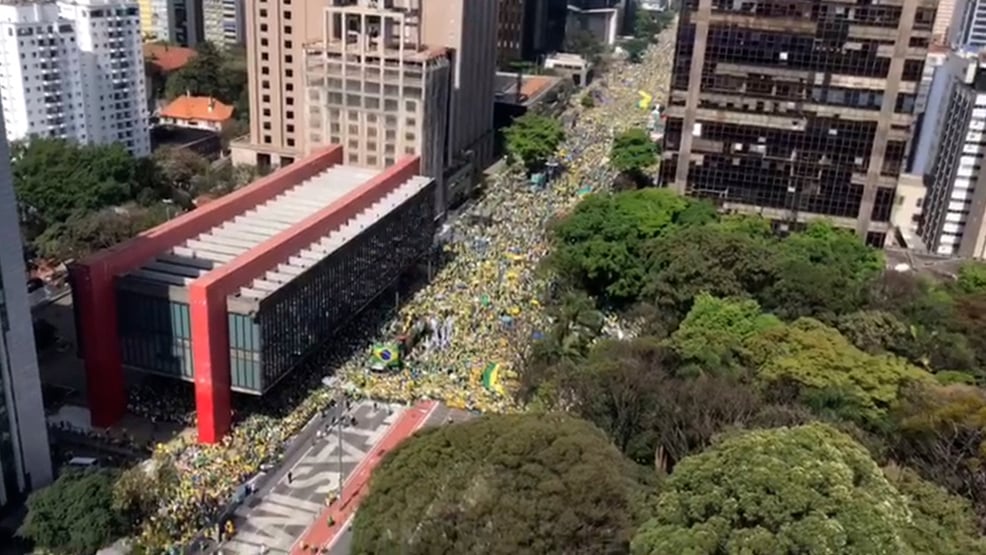 PM estima 114 mil na Paulista para ouvir discurso de Bolsonaro