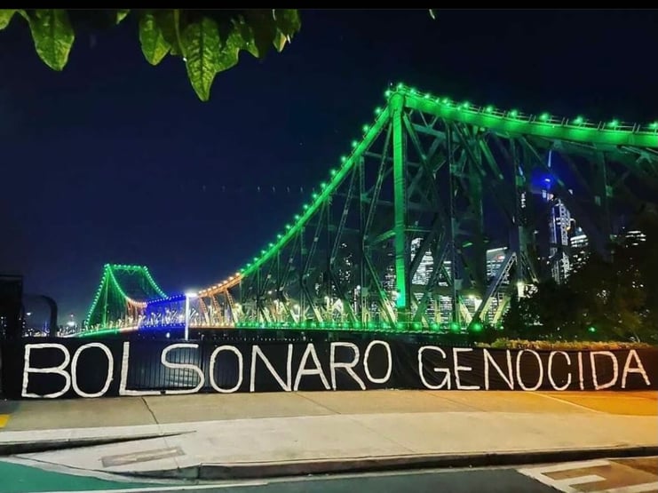 “Bolsonaro genocida” até na Austrália