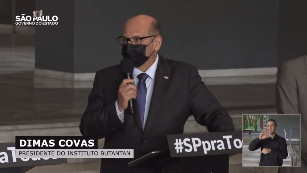Covas: Ministério da Saúde não procurou Butantan para mais doses de Coronavac