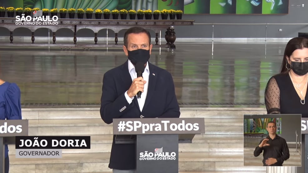Doria diz não haver mais pendências para Anvisa liberar lotes suspensos da Coronavac
