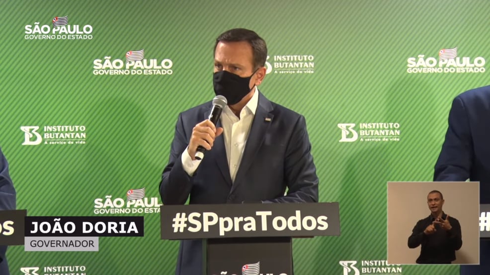 Seguindo orientação do Ministério da Saúde, Doria reduz intervalo da Pfizer para 8 semanas