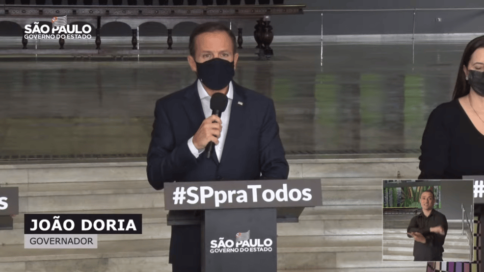 Vacinação de crianças: Doria cobrou urgência de pedidos que não existem