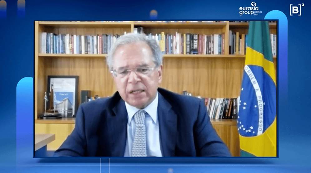 Guedes diz que, se Bolsonaro for reeleito, vai tentar privatizar a Petrobras