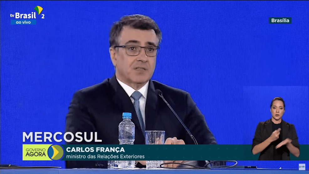 Carlos França: prioridade do Mercosul é revisão da Tarifa Externa Comum