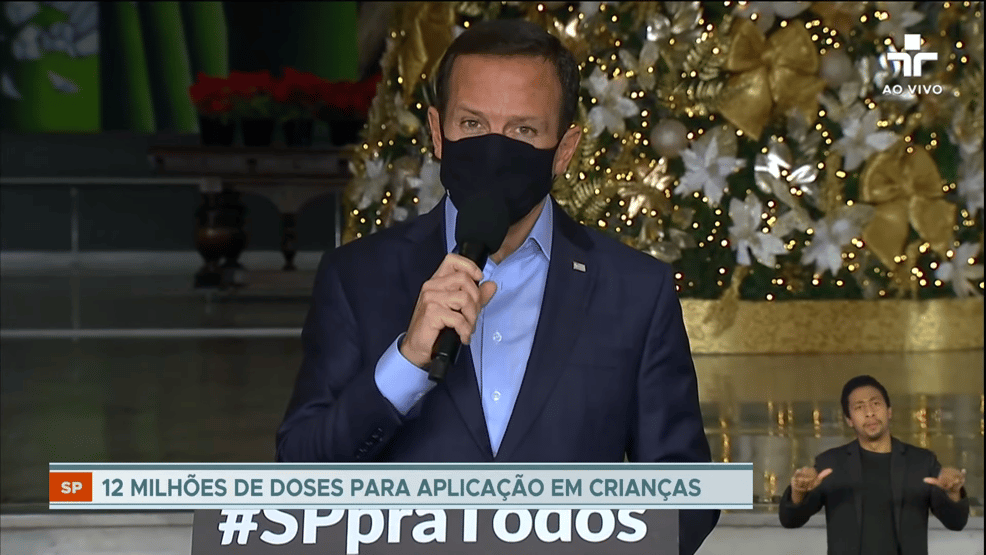 Doria rebate Bolsonaro e Queiroga: “Aqui a liberdade vale tanto quanto a vida”