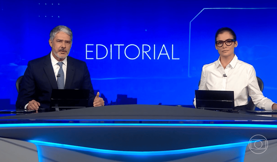Jornal Nacional cresce na audiência em edição com editorial crítico a Bolsonaro