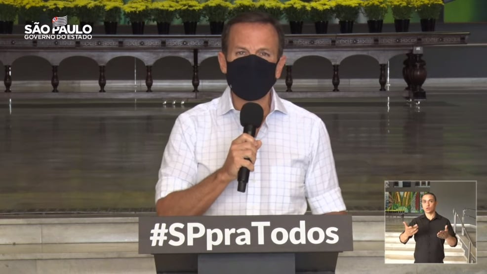Doria: número de crianças e adolescentes na UTI por Covid em SP sobe mais de 60%