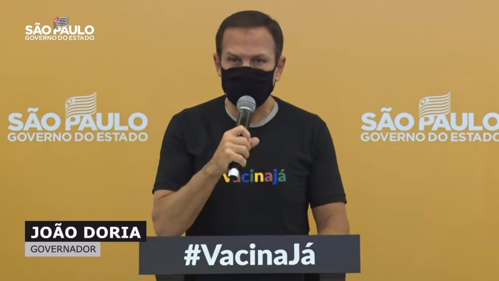Doria volta a cobrar da Anvisa aprovação da Coronavac para crianças