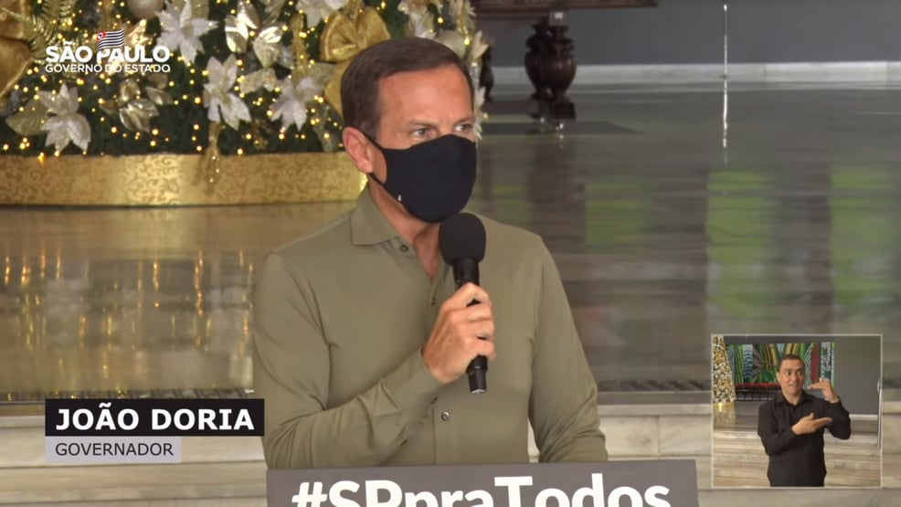 Doria: SP vai aplicar Coronavac em crianças assim que Anvisa autorizar