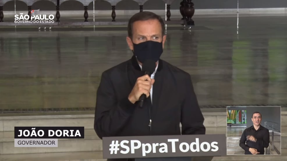 Doria: Butantan vai fornecer à Saúde 10 milhões de doses de Coronavac para vacinar crianças