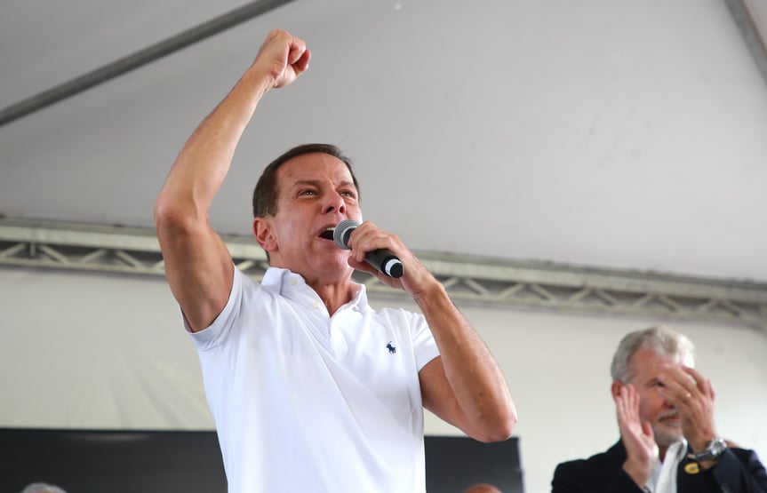 Doria inaugura QG de campanha em Brasília