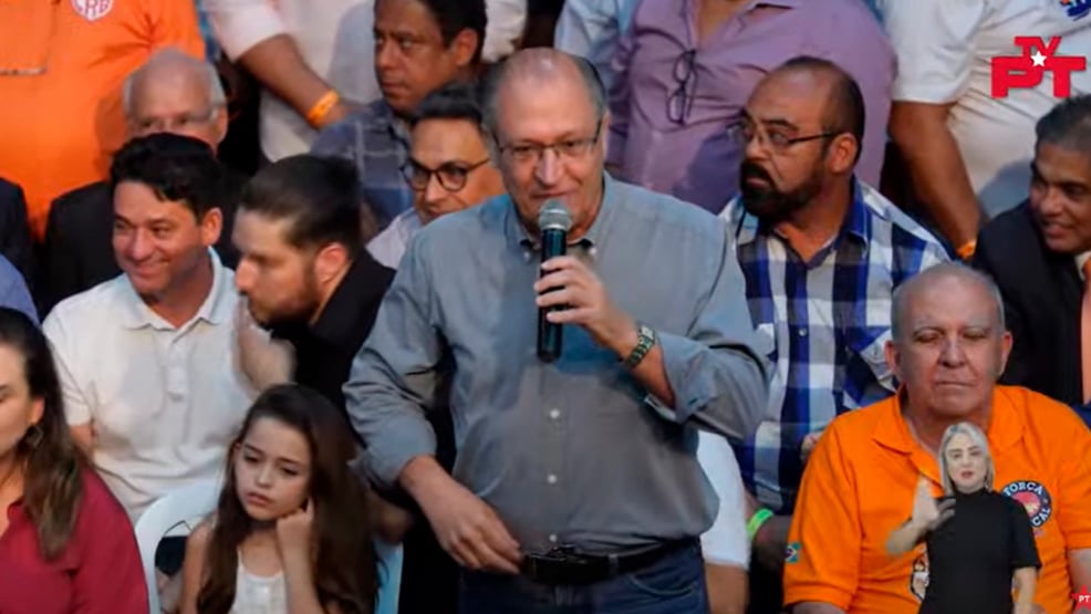 Alckmin diz que Lula é “a esperança do Brasil”