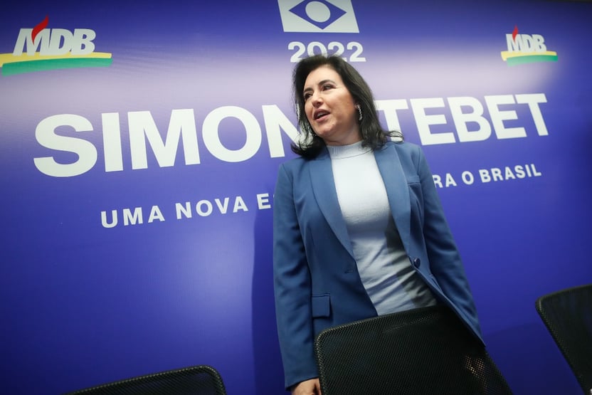 Simone Tebet indica apoio a Lula se não chegar ao 2º turno