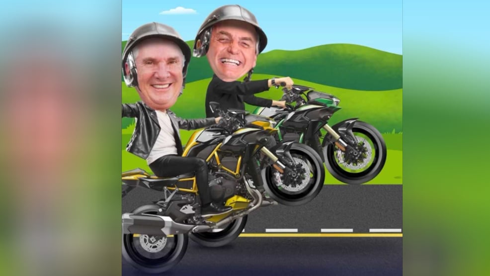 Bolsonaro na garupa de Collor