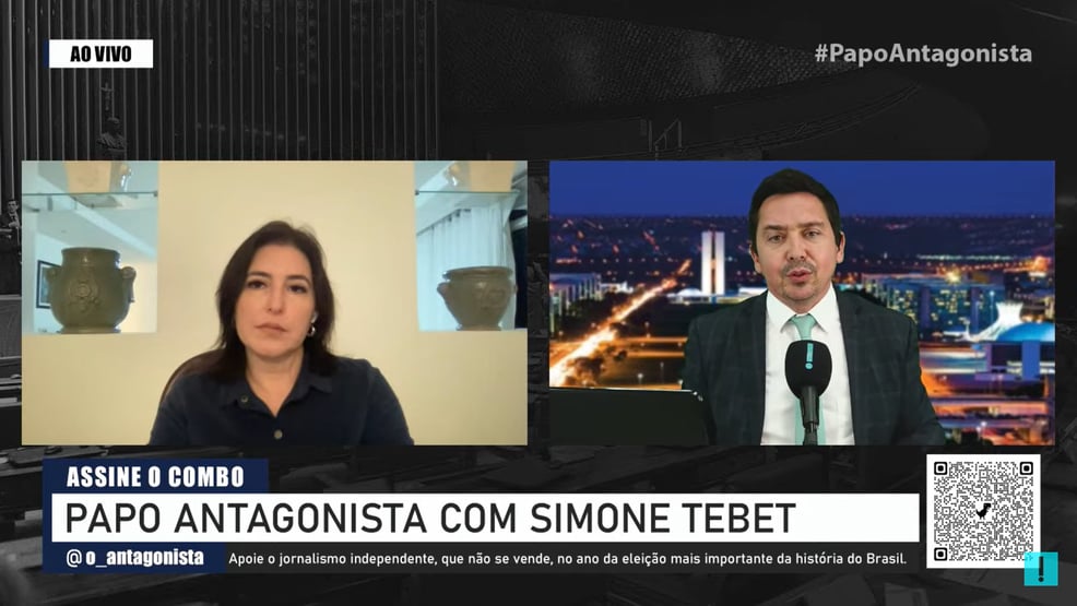 “Não me preocupa estar com 1% nas pesquisas”, afirma Simone Tebet