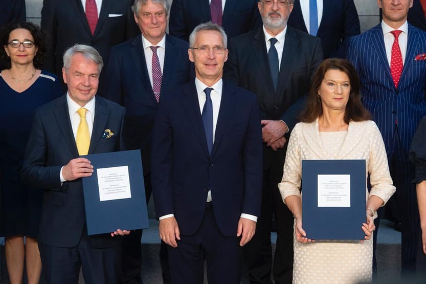 Otan assina protocolo de adesão de Suécia e Finlândia