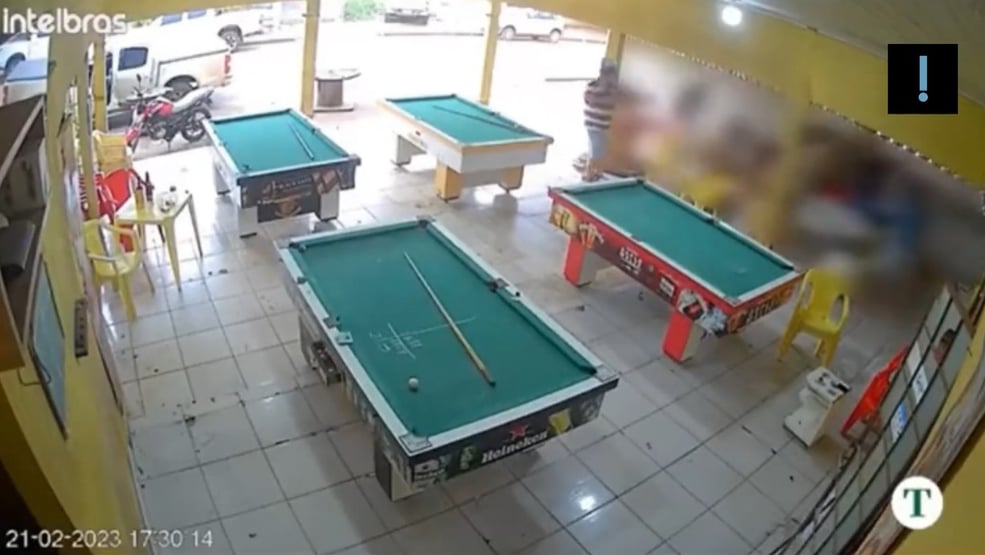Vídeo: dupla mata sete pessoas em bar em Mato Grosso por jogo