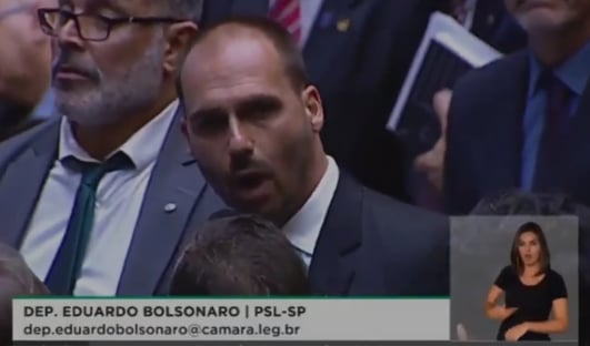 Deputados recuperam fala de Eduardo Bolsonaro a favor do orçamento impositivo; assista