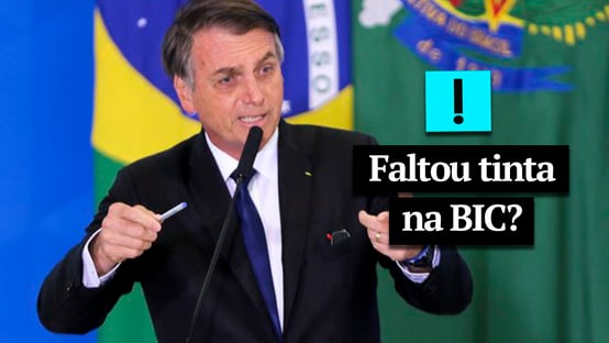 Vídeo: faltou tinta na Bic?