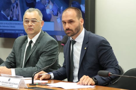“Tá achando que vai ter a Ceagesp de volta”, diz Eduardo Bolsonaro a Pinato