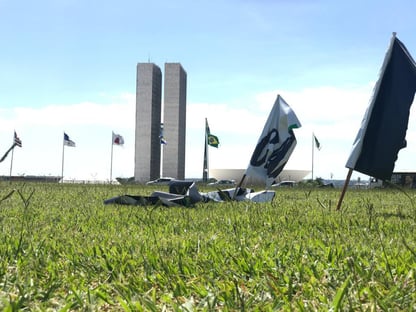 Maia acusa bolsonaristas de destruir faixas de apoio a Baleia