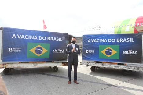 Doria recebe mais um lote de Coronavac