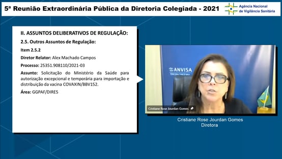 0x3: Anvisa forma maioria contra pedido de importação da Covaxin