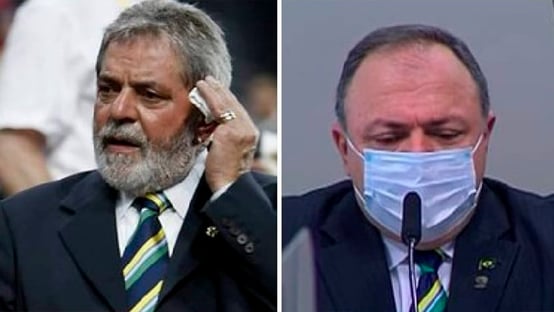 Pazuello com gravata de Lula