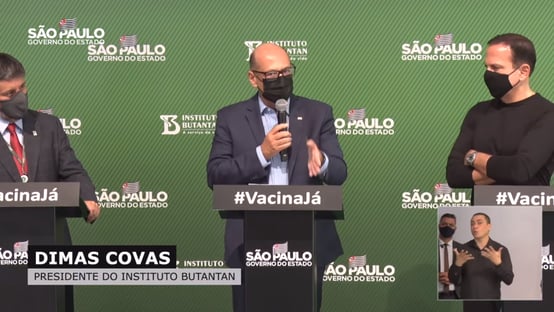 Dimas Covas volta a dizer que não há necessidade de 3ª dose da Coronavac