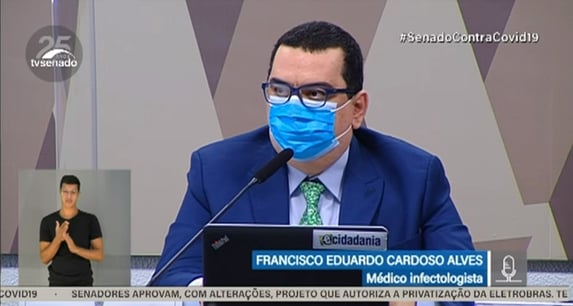 “Extremamente ofensiva”, diz infectologista na CPI, sobre Luana Araújo