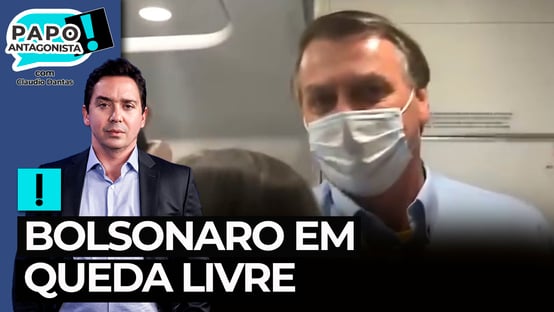 Bolsonaro entra em voo para testar popularidade e quebra a cara