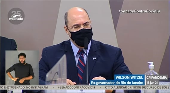 Witzel na CPI: “Quantos crimes Bolsonaro vai cometer até que alguém pare ele?”