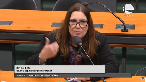 Bia Kicis: “Aqui não tem ninguém de extrema direita, não”
