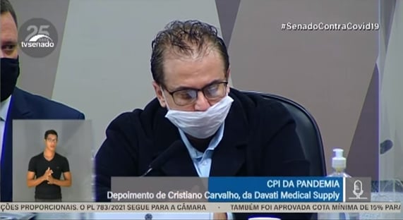Não tenho confiança pessoal nele, diz representante da Davati, sobre Dominguetti