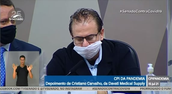 Cristiano Carvalho diz que declarações de Dominguetti são fantasiosas