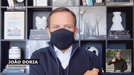 Doria diz que está assintomático e que Coronavac o salvou