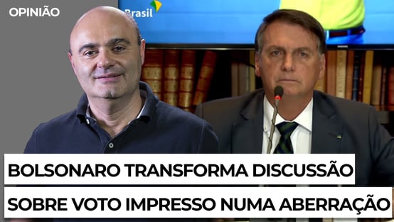 Bolsonaro transforma discussão sobre voto impresso numa aberração