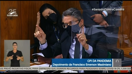 Vieira questiona Maximiano por não responder sobre contratos com o poder público