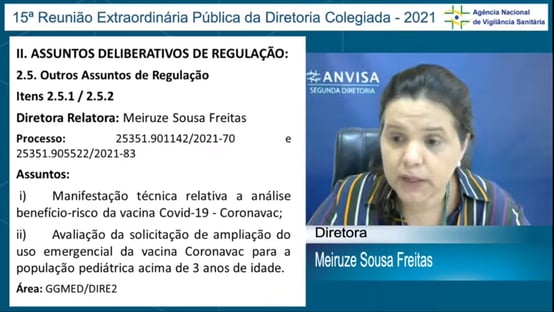 Por unanimidade, Anvisa rejeita uso da Coronavac em crianças