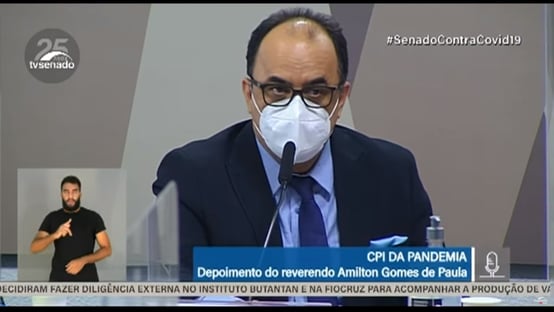Reverendo Amilton fala do reverendo Amilton na 3ª pessoa